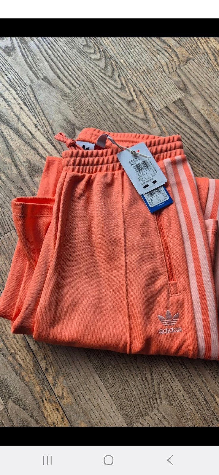 Nieuwe Adidas broek oranje met witte strepen, Adidas, Nieuw, Oranje, Ophalen of Verzenden
