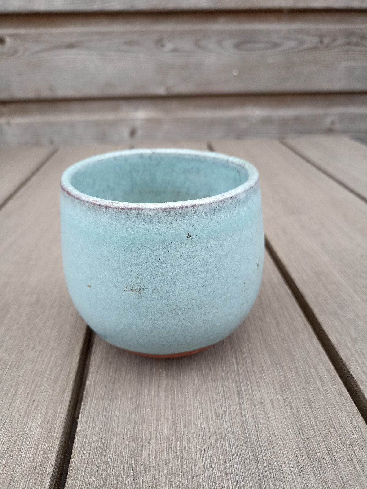 Blauwe bloempot, Tuin en Terras, Bloempotten, Ophalen of Verzenden