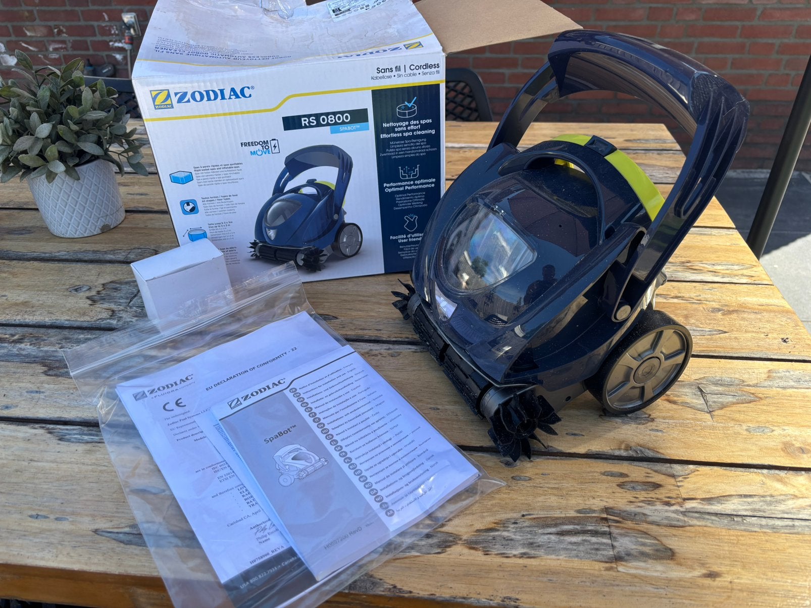 Zwembadrobot / spa robot / jacuzzi robot | Zodiac RS0800, Ophalen of Verzenden, Zo goed als nieuw, Reinigingsmiddel