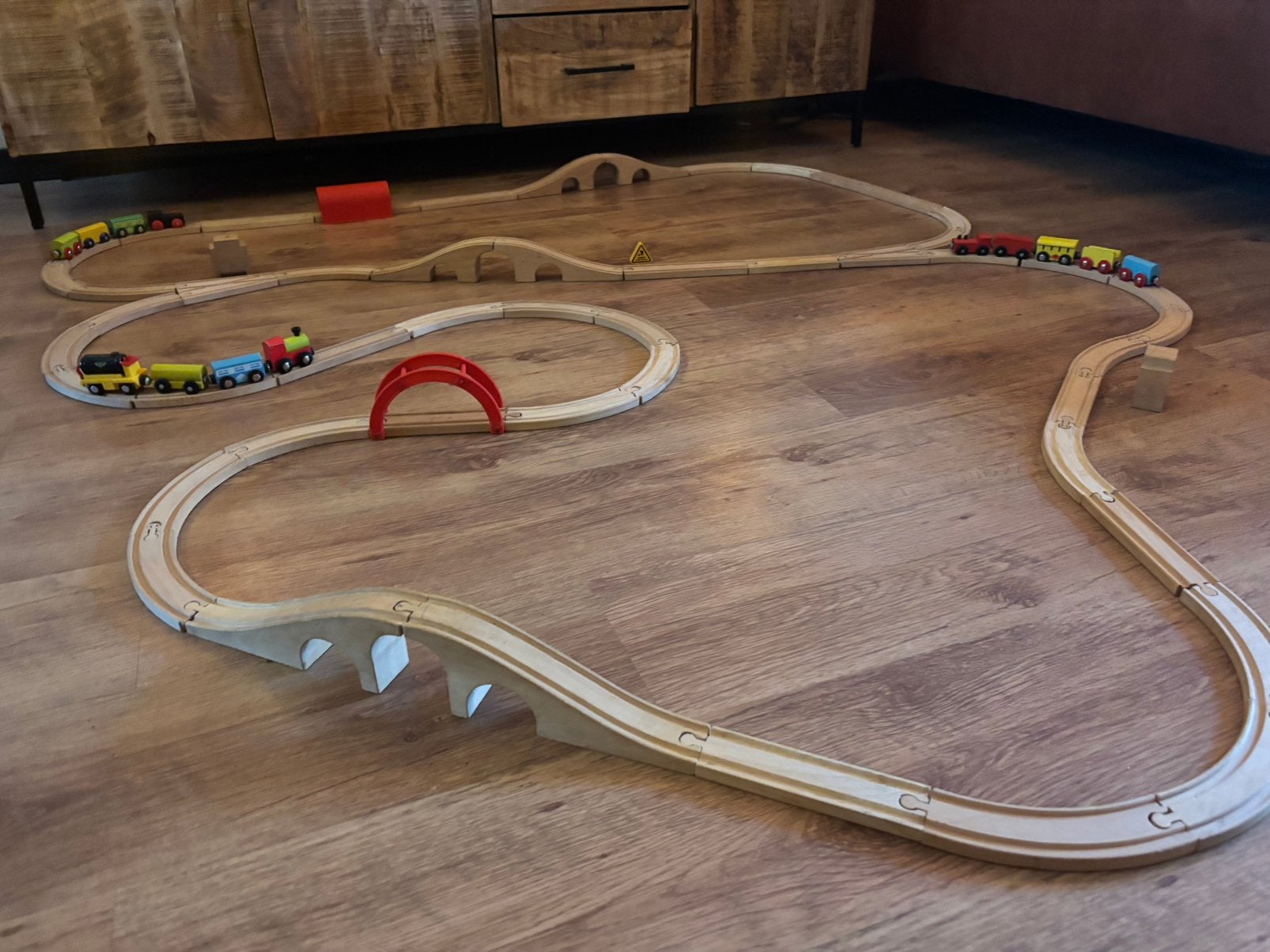 Houten treinbaan, Ophalen, Zo goed als nieuw