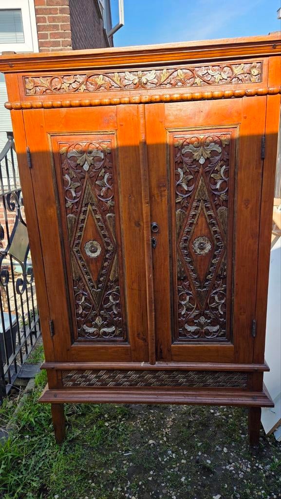 Prachtige antieke Indoneschisse kast, Antiek en Kunst, Ophalen of Verzenden