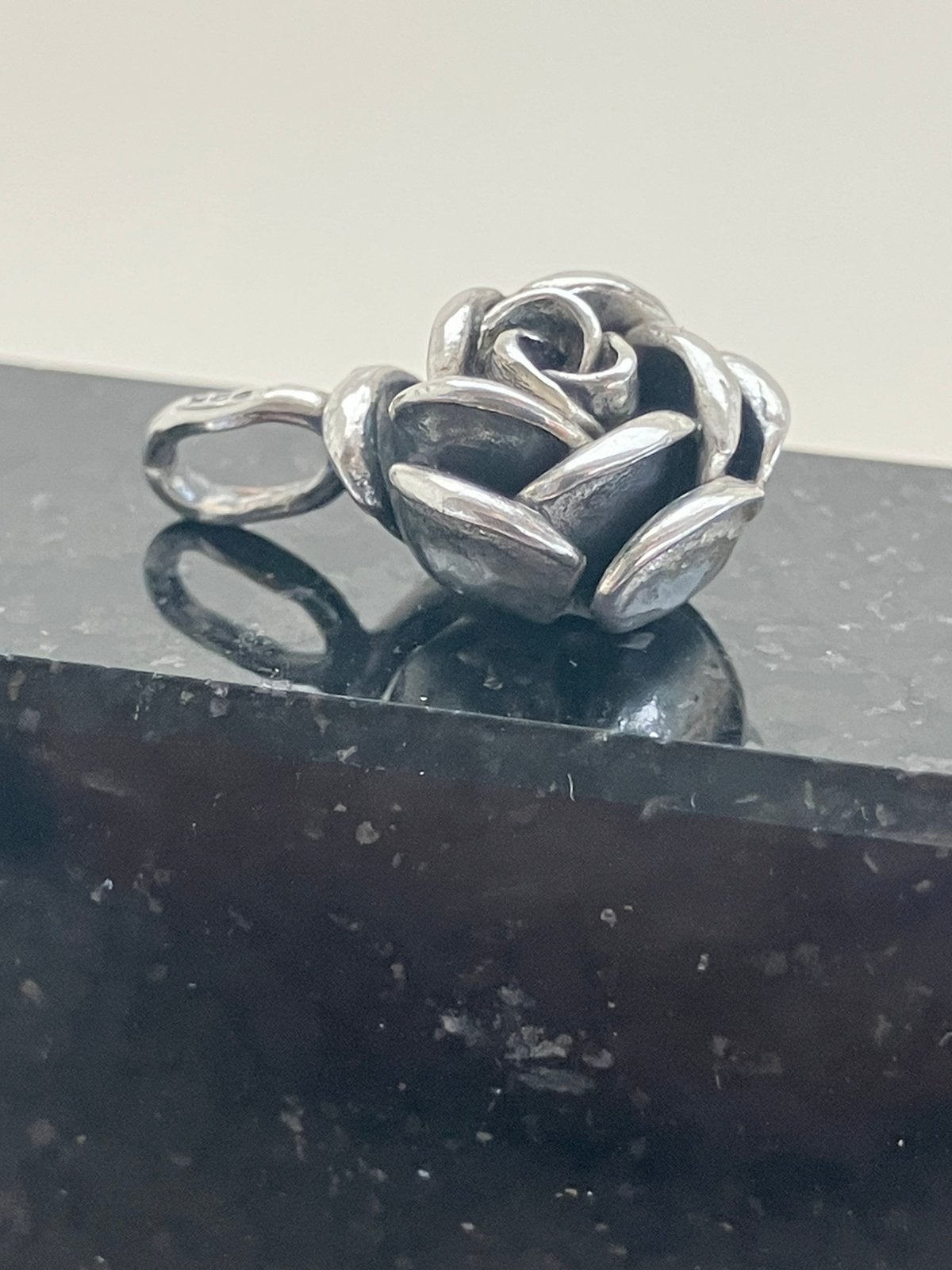 Zilveren rooshanger, Ophalen of Verzenden, Zo goed als nieuw, Zilver