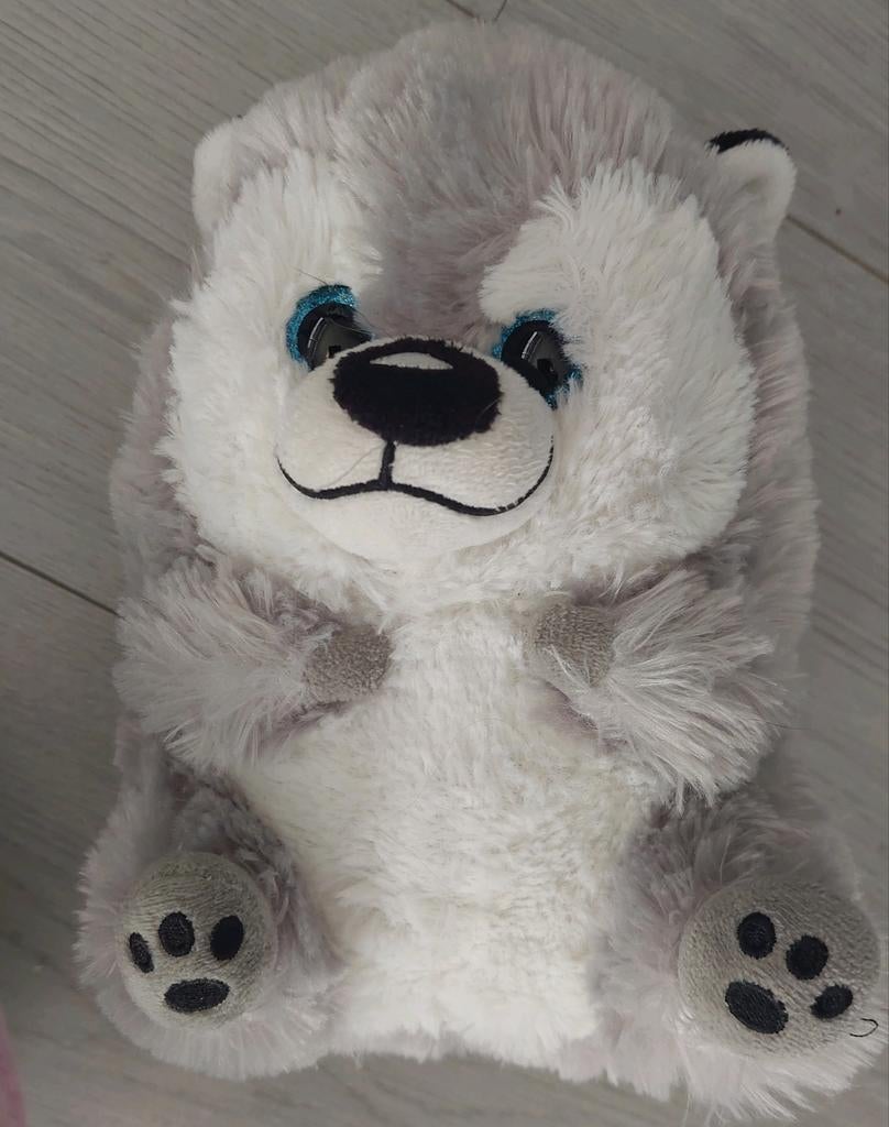Finnen Huskie knieën 20 cm, Ophalen of Verzenden, Zo goed als nieuw, Beeldje of Figuurtje