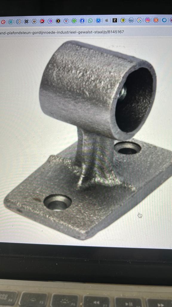 Te koop industrial wand/plafond steun/drager 42mn, Ophalen of Verzenden, Nieuw, Minder dan 50 mm
