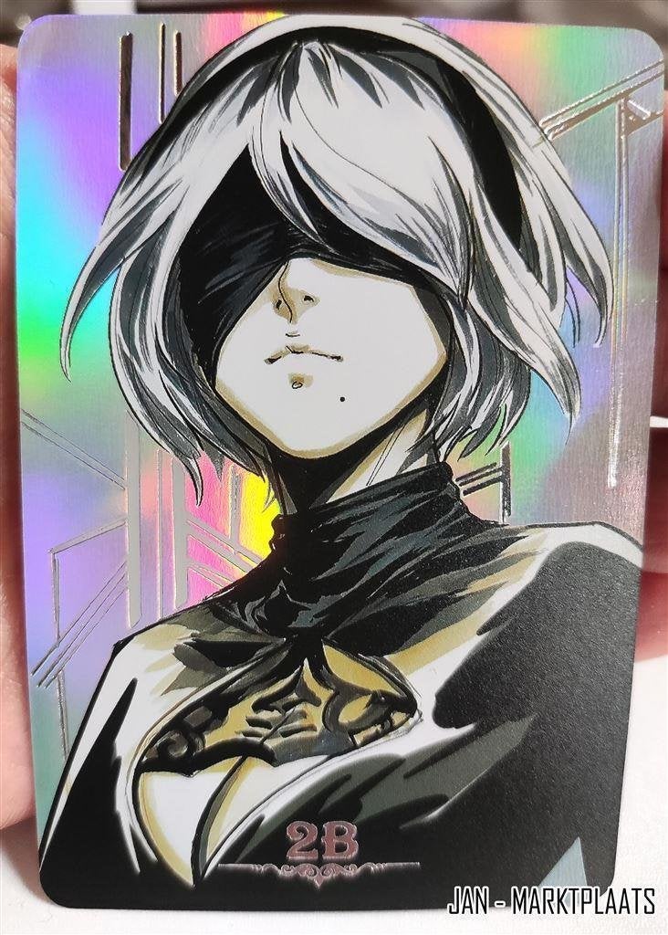2B NieR Automata Game Foil Holo Trading Card, Verzenden, Kuifje, Nieuw, Beeldje of Figuurtje