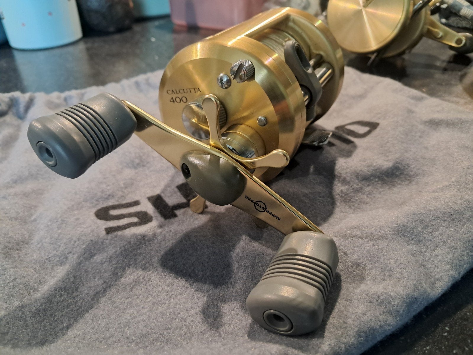 shimano calcutta 400 zo goed als nieuw. japan made!!, Watersport en Boten, Ophalen of Verzenden, Zo goed als nieuw, Molen