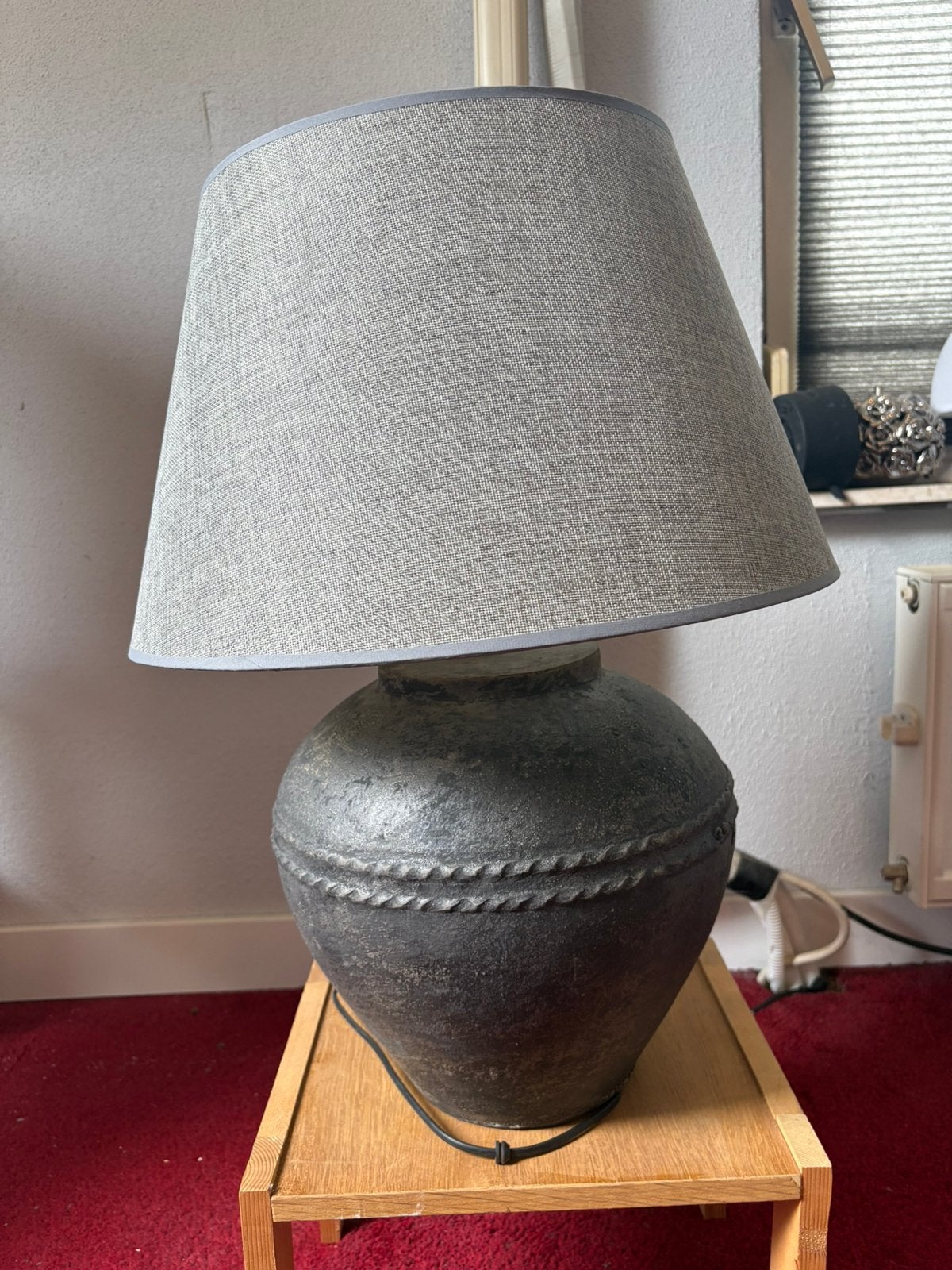 Schemerlamp tafellamp ca. 60 hoog, Ophalen, Zo goed als nieuw, Schemerlamp, Overige stijlen