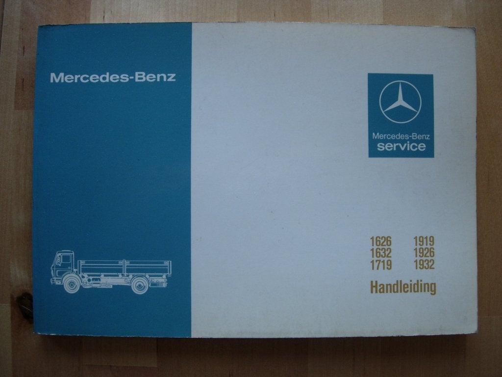 Mercedes 1626 1632 1719 1919 1926 1932 Handleiding 1980, Ophalen of Verzenden