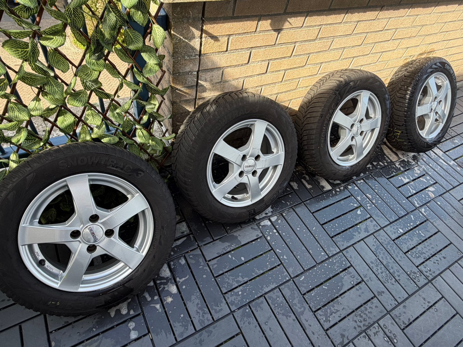 Winterbanden op licht metalen velgen 175/65 R14, Ophalen, 14 inch, Gebruikt, 175 mm
