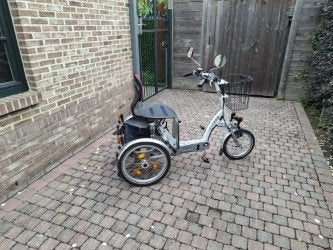 Elektrische driewieler Van Raam, Fietsen en Brommers, Fietsen | Driewielfietsen, Ophalen of Verzenden, Zo goed als nieuw, Velgrem