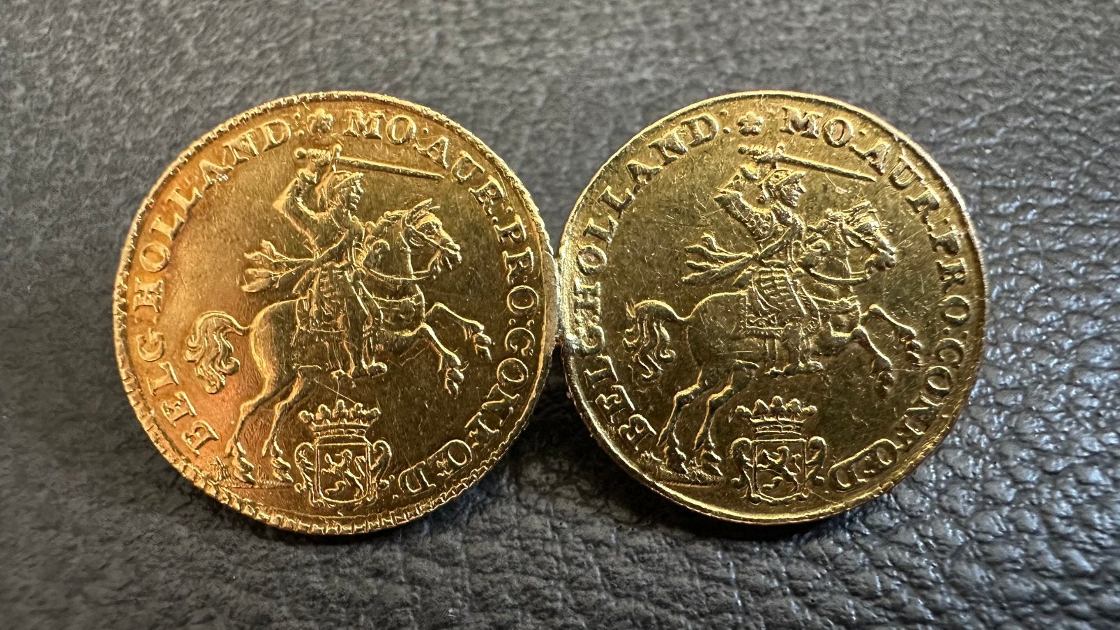 Halve gouden rijder 1750/1751 speld, Ophalen of Verzenden, Vóór koninkrijk, Overige waardes, Goud