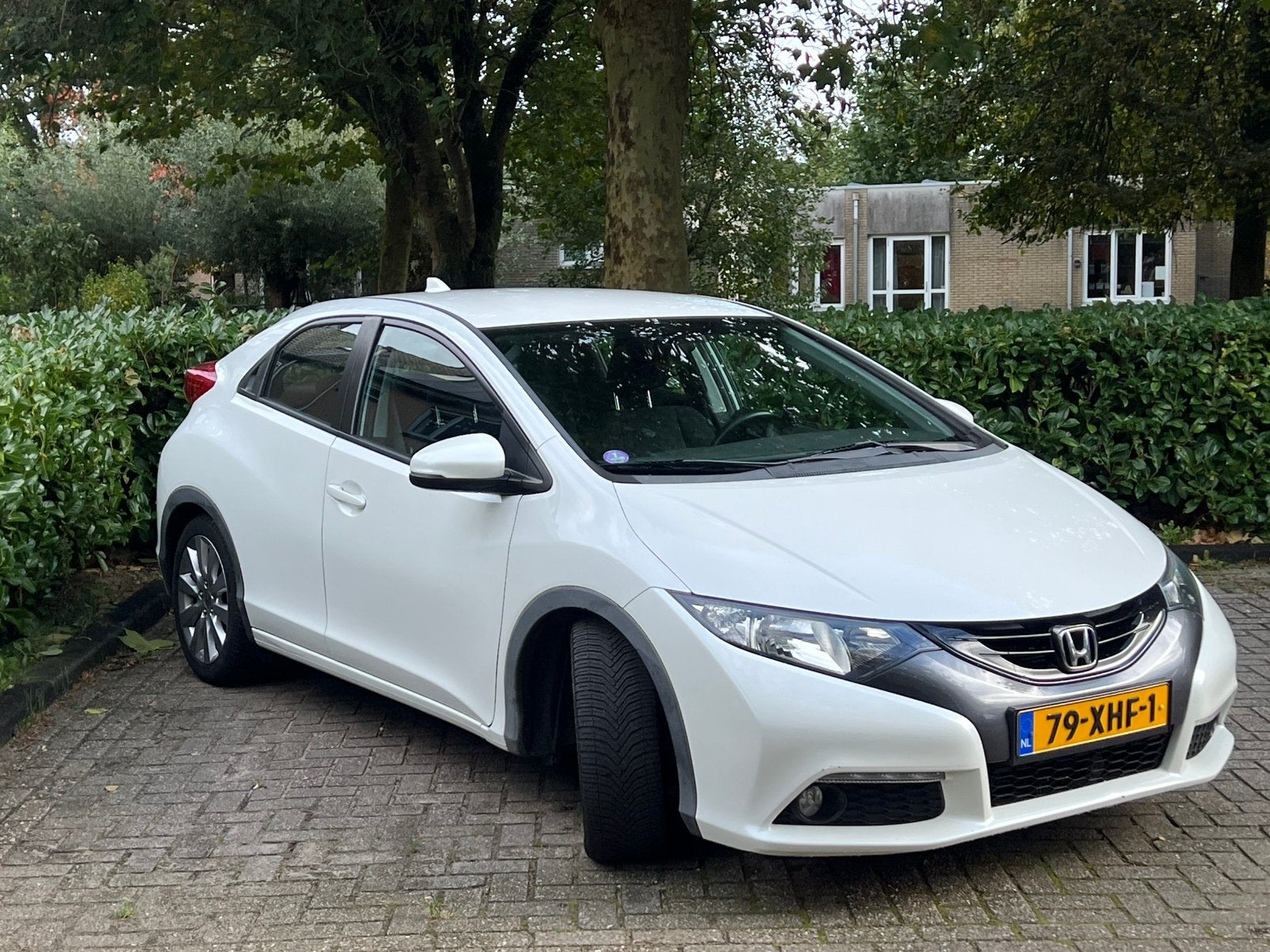 Honda Civic 1.8 I 5DR 2012 Wit, Auto's, Voorwielaandrijving, 4 cilinders, Wit, Origineel Nederlands