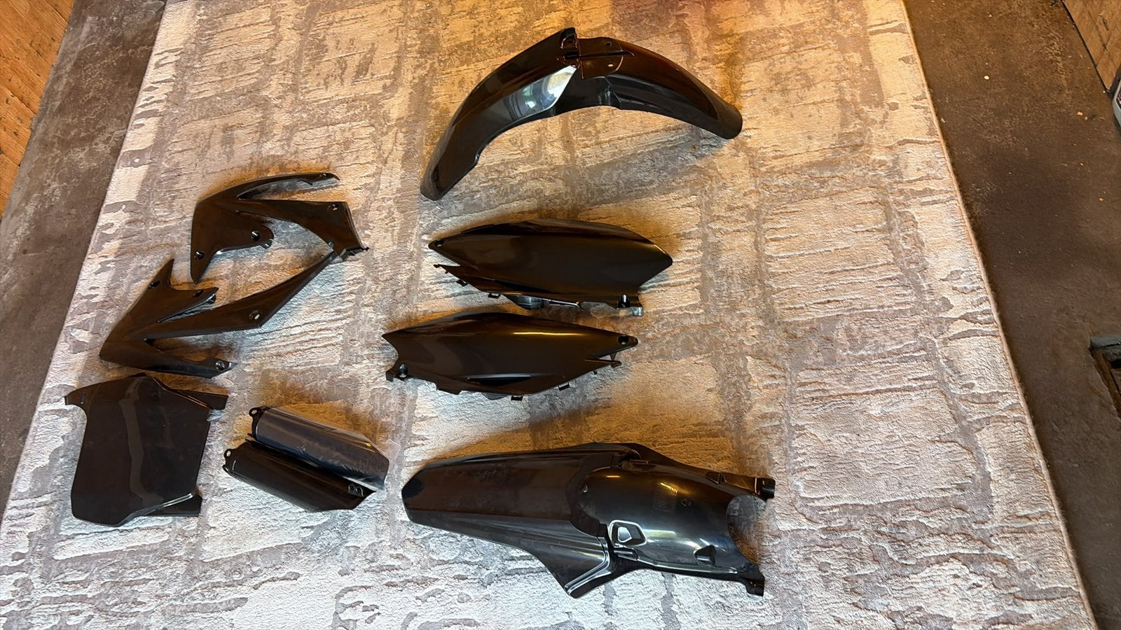 Nieuwe 9 delig kappenset Honda crossmotor in de kleur zwart., Ophalen, Nieuw