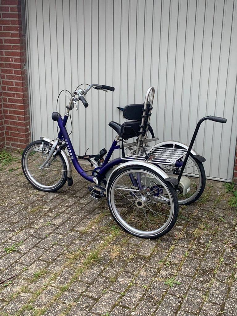 Driewielfiets Van Raam Midi met rugleuning, Ophalen, Zo goed als nieuw, Velgrem, Van Raam