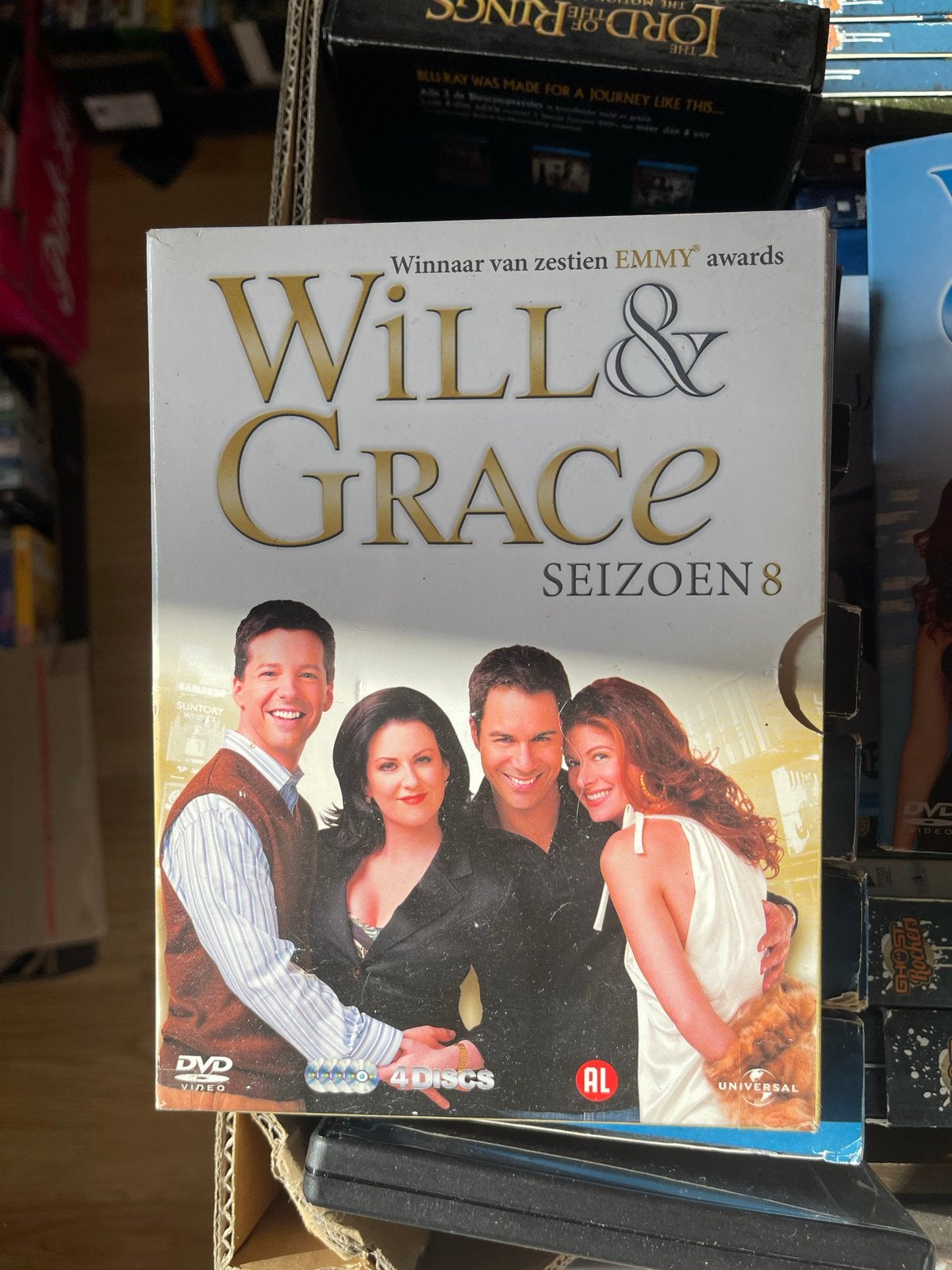 Will & Grace - Seizoen 8 DVD (4 Discs), Gebruikt, Alle leeftijden, Ophalen of Verzenden, Komedie