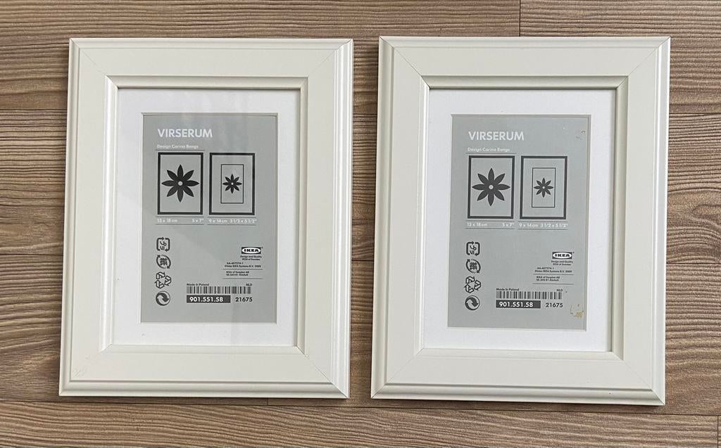 2x IKEA fotolijst 13x18 cm, Minder dan 50 cm, Ophalen of Verzenden, Zo goed als nieuw, Minder dan 50 cm
