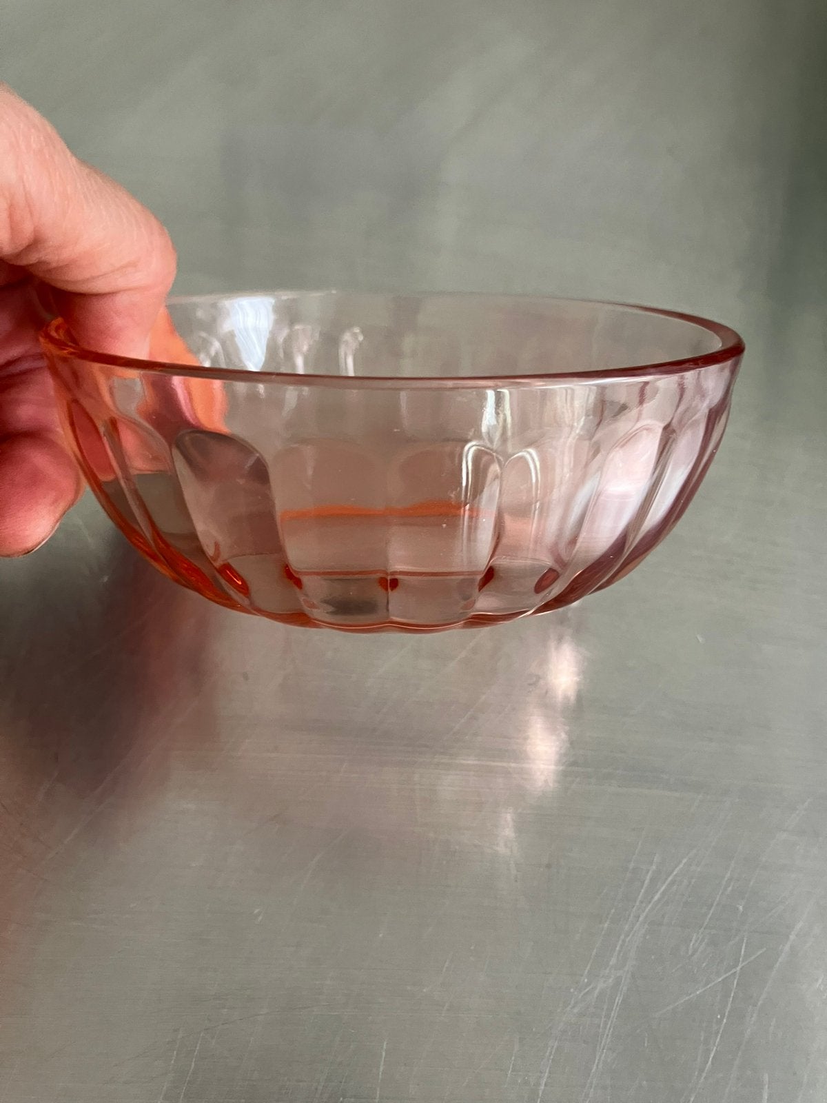 2 Iittala schaaltjes serie Raami zalmroze, Ophalen of Verzenden, Overige stijlen, Glas, Schaal of Schalen