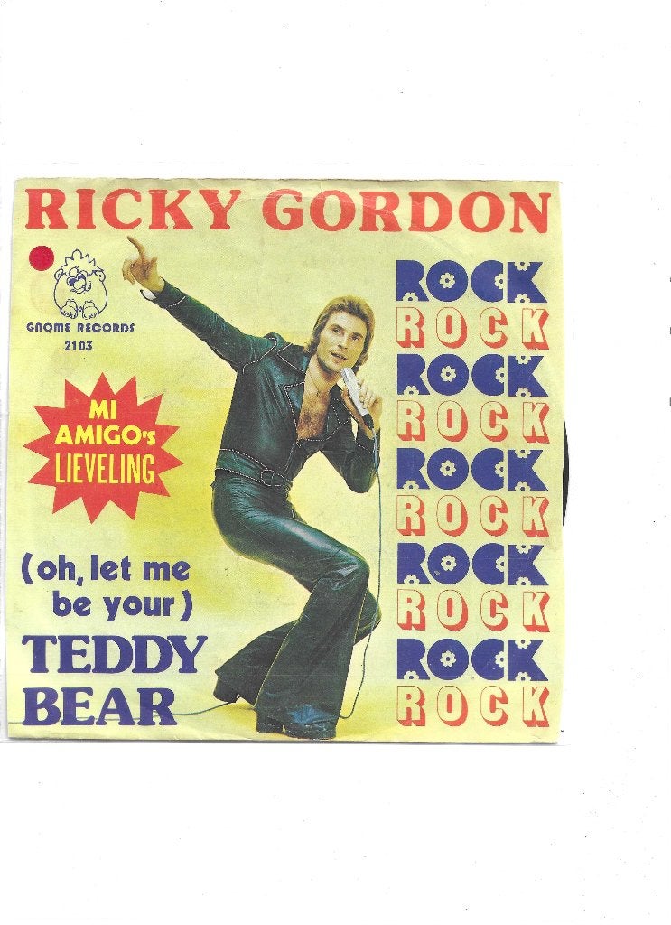 Single Ricky Gordon - Teddy Bear, Ophalen of Verzenden, Gebruikt, 7 inch, Pop