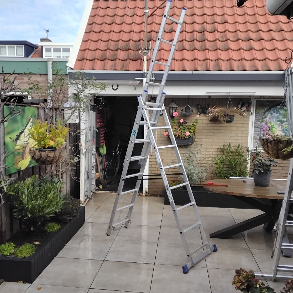 Te koop reformladders 3x7 en 3x8 spots. Muurafhouder., Doe-het-zelf en Verbouw, Ophalen, Gebruikt, Ladder, Opvouwbaar of Inschuifbaar