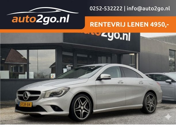 Mercedes-Benz CLA-Klasse 200 AUT6 AMG-LINE LEDER NAVI CAMERA, Auto's, Gebruikt, Zwart, 715 kg, Leder en Stof