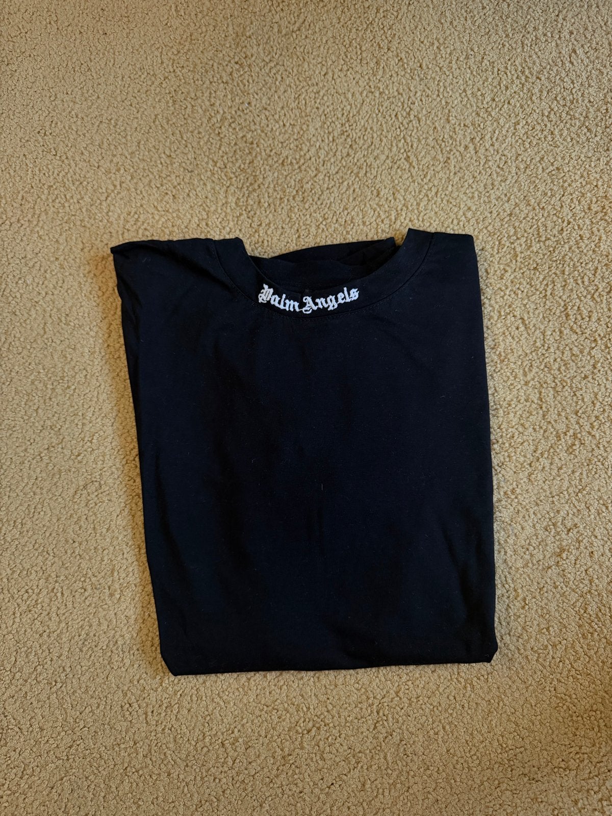 Palm Angels T-shirt unisex, Maat 38/40 (M), Zwart, Ophalen of Verzenden, Zo goed als nieuw