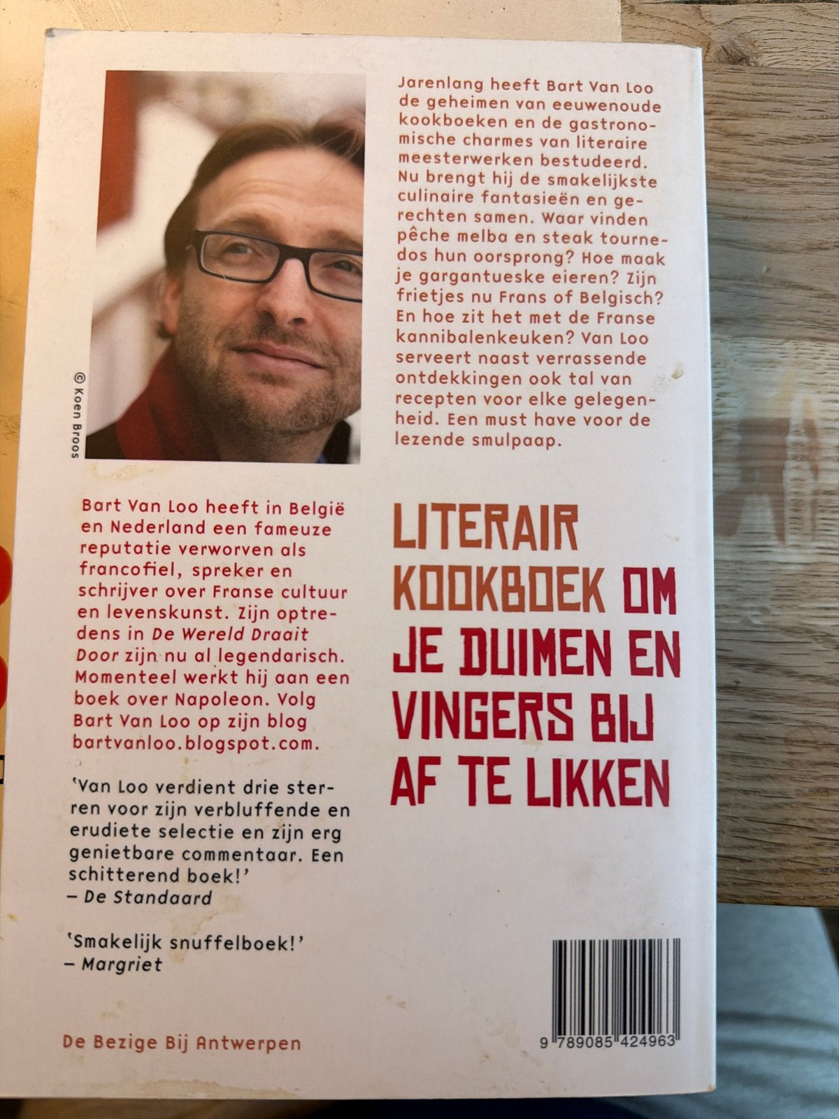 Literair kookboek: Bart Van Loo's culinaire ontdekkingen, Ophalen of Verzenden, Zo goed als nieuw, Europa, Voorgerechten en Soepen