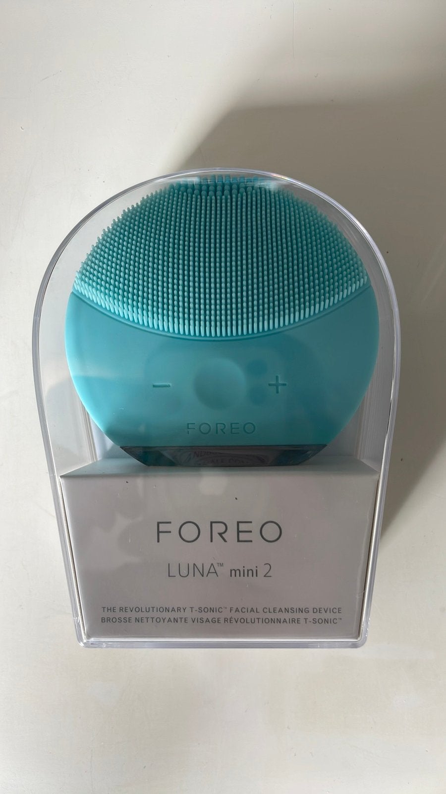 FOREO LUNA mini 2 mint – Niet gebruikt | Incl originele doos, Ophalen of Verzenden, Zo goed als nieuw, Gehele gezicht