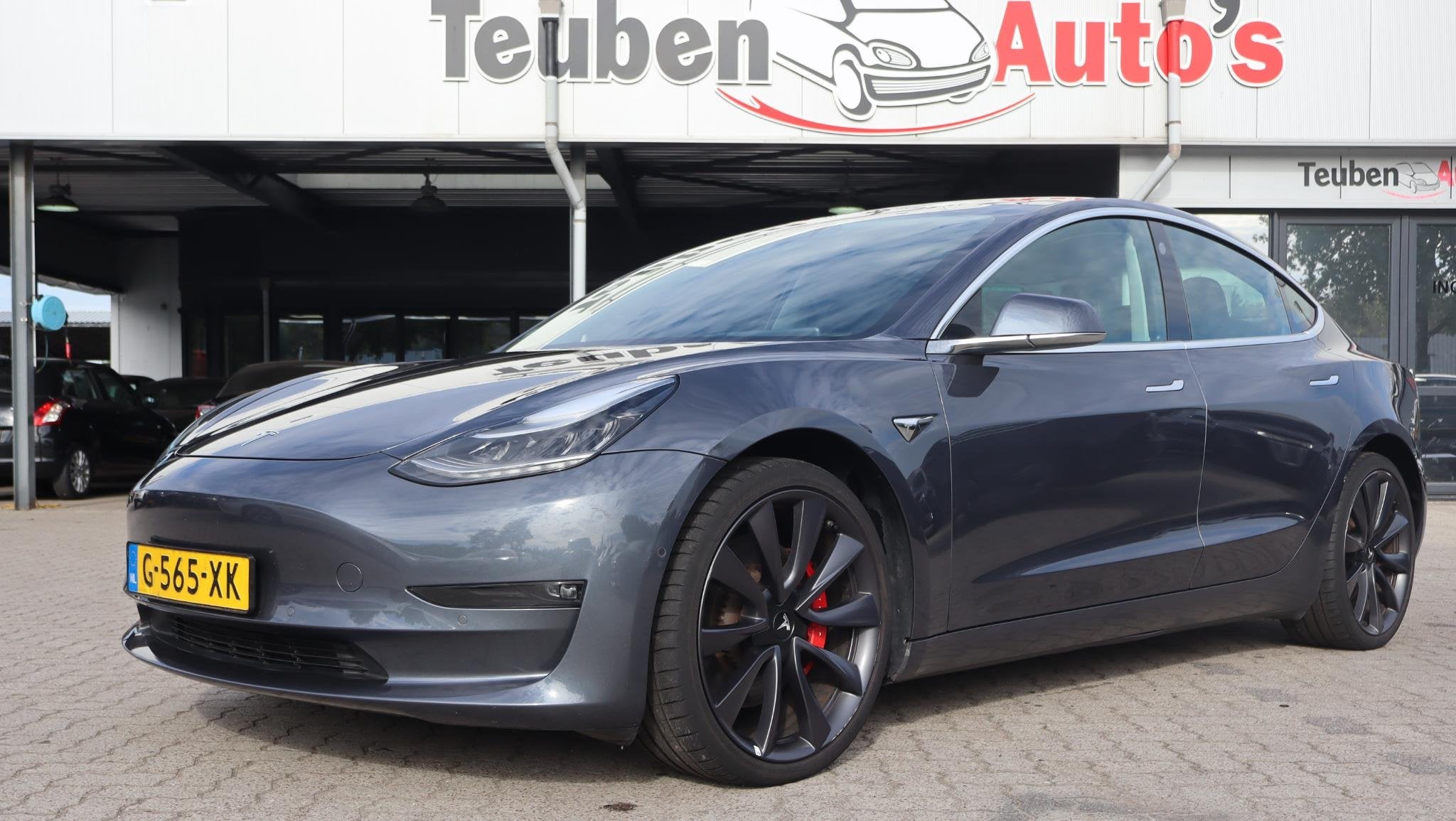 Tesla Model 3 Performance AWD 75 kWh | SOH 88,3% | BTW AUTO, Auto's, Automaat, Stof, 462 pk, Parkeerassistent