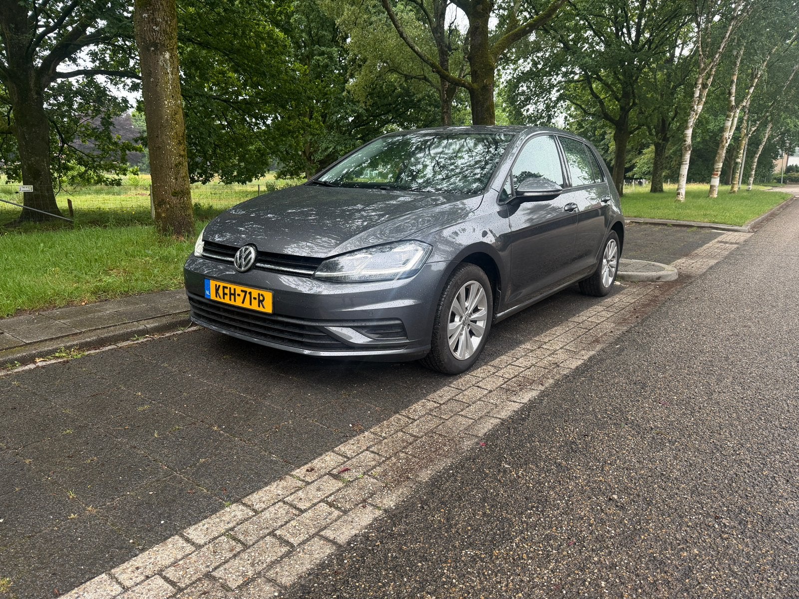 Volkswagen Golf 1.0 TSI 116 pk 2019 Grijs.Airco 6 versnel, Voorwielaandrijving, Stof, 1145 kg, Bedrijf