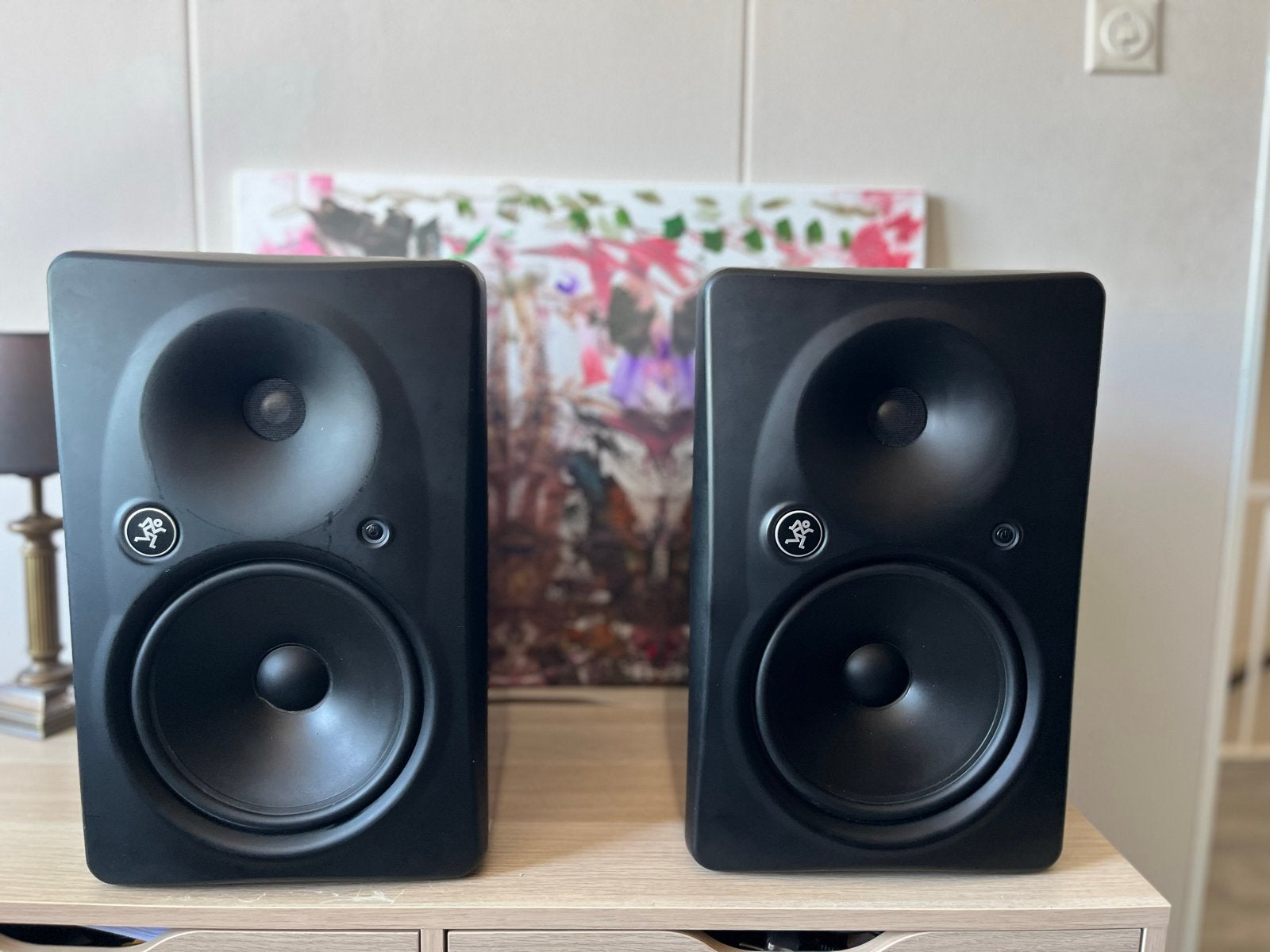 Mackie HR824 MK2 Studiomonitoren (set), Studiomonitor, Gebruikt, Ophalen of Verzenden, 150 watt of meer
