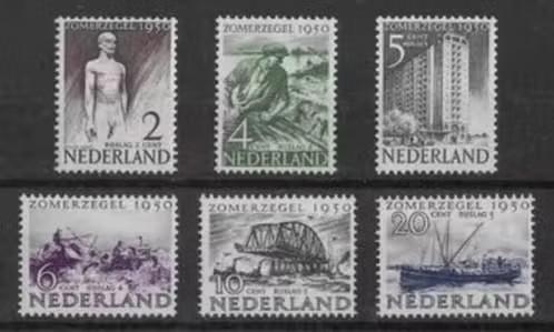 nederland nvph 550 - 555 (pf), Verzenden, Na 1940, Postfris