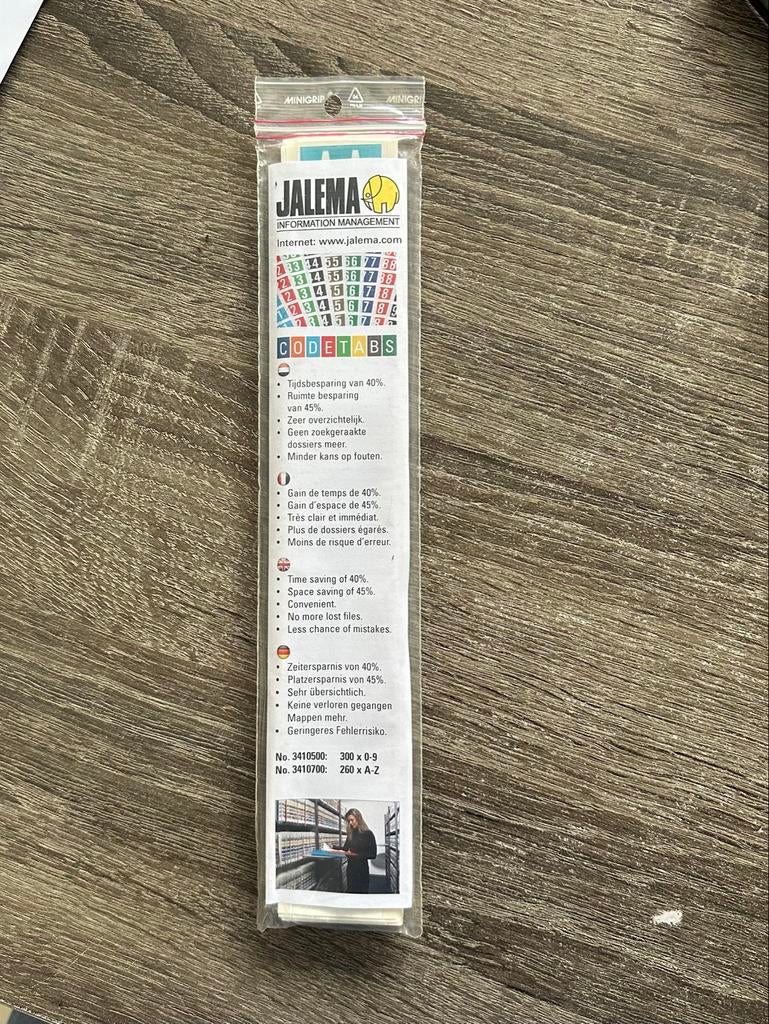 Jalema Codetabs A-Z Assorti - 260 stuks - Nieuw, Diversen, Ophalen of Verzenden, Nieuw