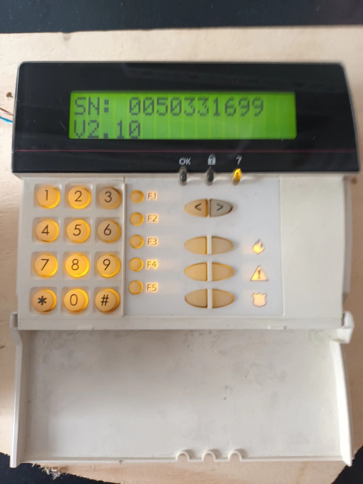 Keypad lcd bedieningspaneel display alarm ASB Security, Ophalen of Verzenden, Zo goed als nieuw, Overige typen, Overige soorten