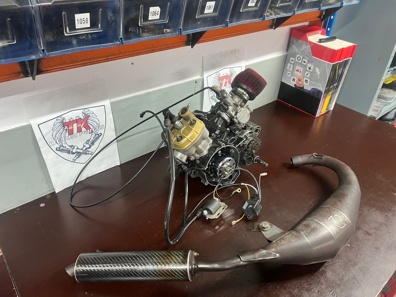 Derbi ot 70cc metrakit setup met uitlaat hpi etc, Fietsen en Brommers, Ophalen, Gebruikt, Blok, Ebs050 euro 2 ot