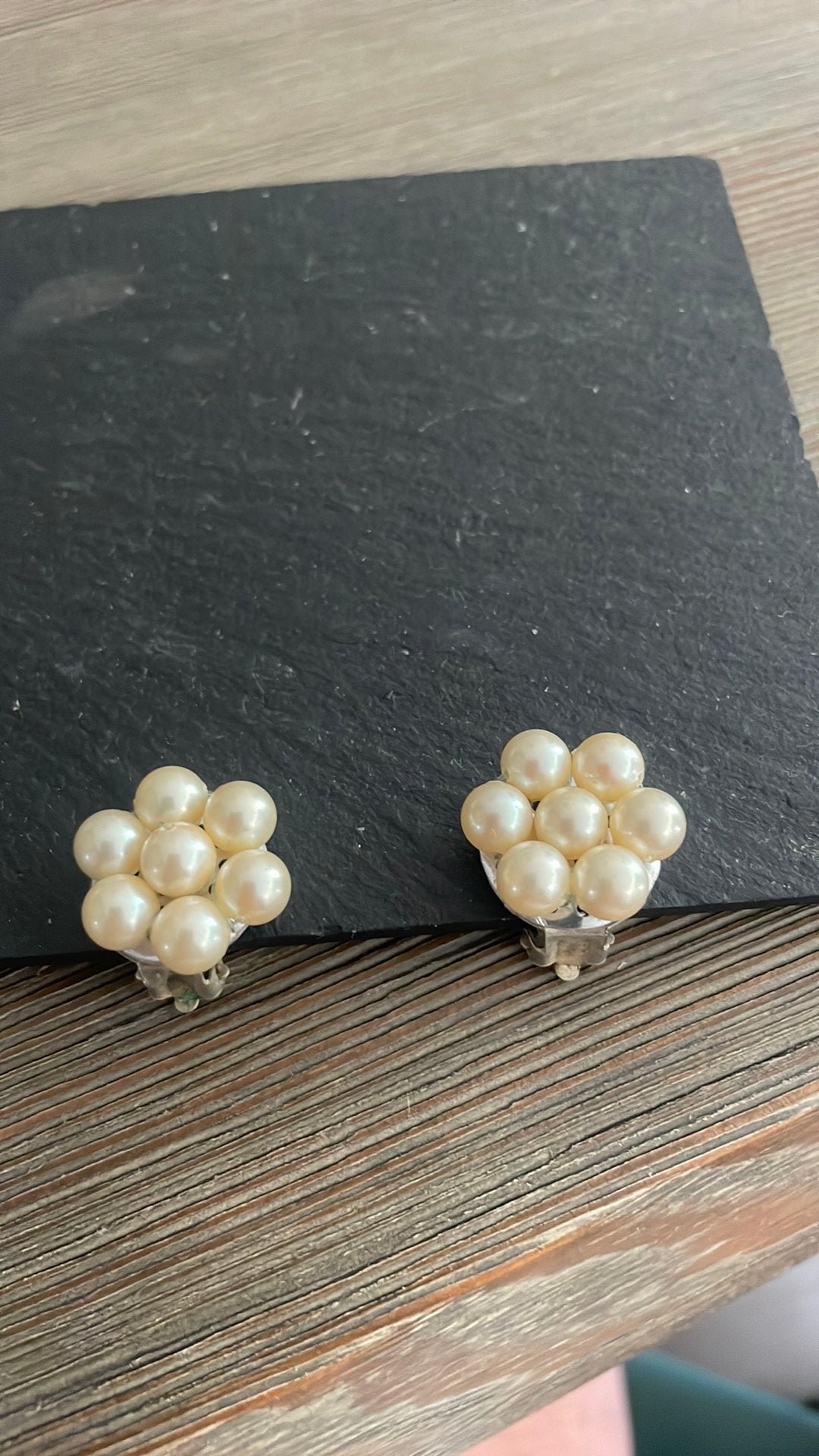 Vintage oorbellen, Ophalen of Verzenden, Zo goed als nieuw, Zilver, Overige materialen