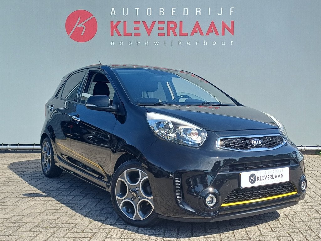Kia Picanto 1.2 CVVT SportsLine Black & Yellow Edition 14/50, Auto's, 86 pk, Gebruikt, 4 cilinders, Automatische klimaatregeling