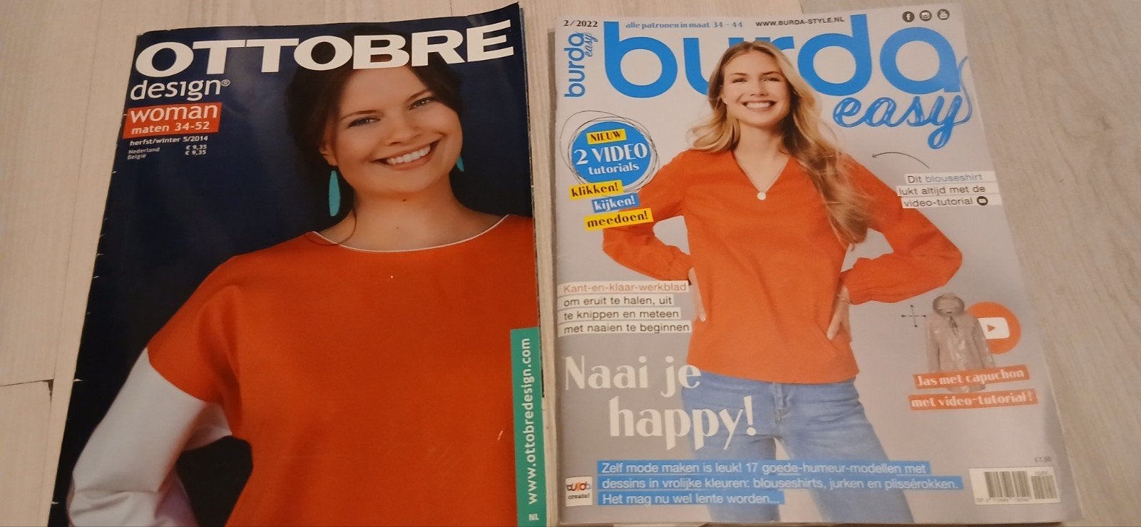 Ottobre Design Woman en Burda Easy Zelf mode maken, Hobby en Vrije tijd, Vrouw, Overige typen, Gebruikt, Burda