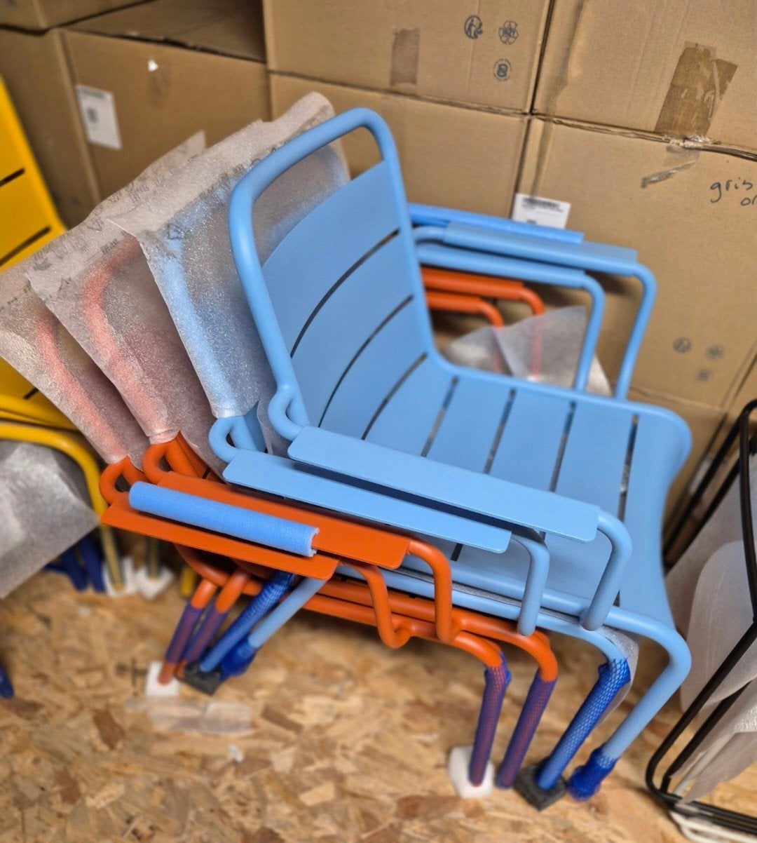 Nieuwe fermob Luxembourg Lounge stoelen armleuning div kleur, Ophalen, Nieuw, Aluminium