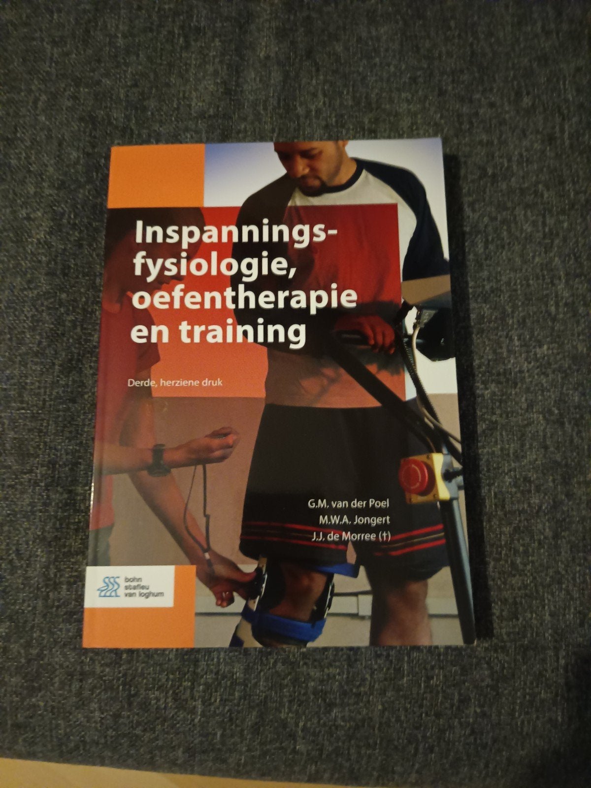 Inspanningsfysiologie, oefentherapie en training, Boeken, Zo goed als nieuw, G.M. van der Poel, M.W.A. Jongert, J.J. de Morree