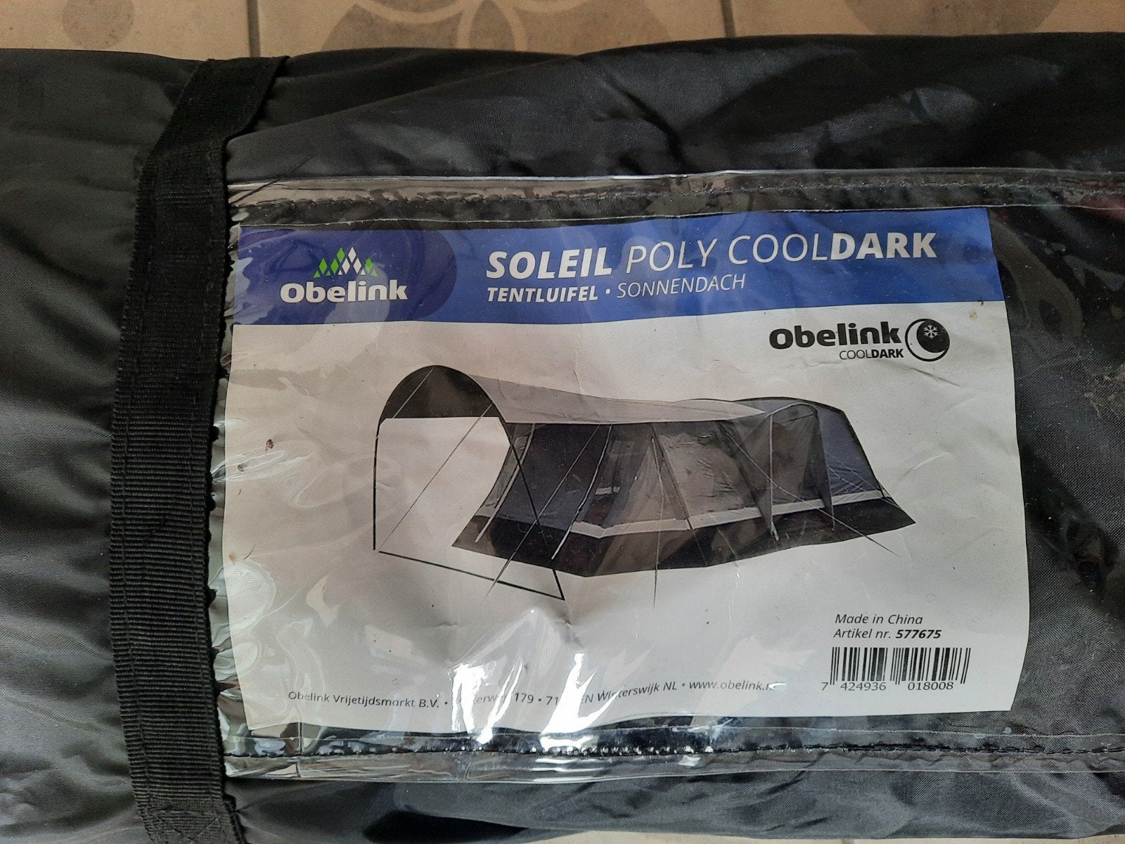 Obelink Soleil Poly Cooldark Schaduwdoek 460x250cm, Ophalen, Zo goed als nieuw