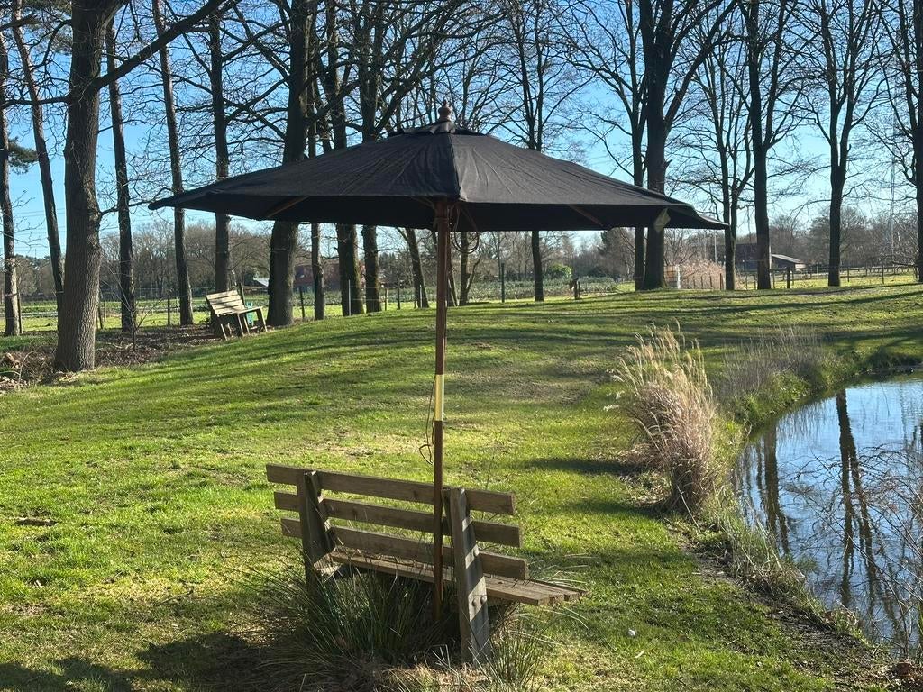 Bolero parasols | NIEUW! | Crème 3m + zwart 2.5m, Ophalen, Nieuw, 2 tot 3 meter, Waterdicht