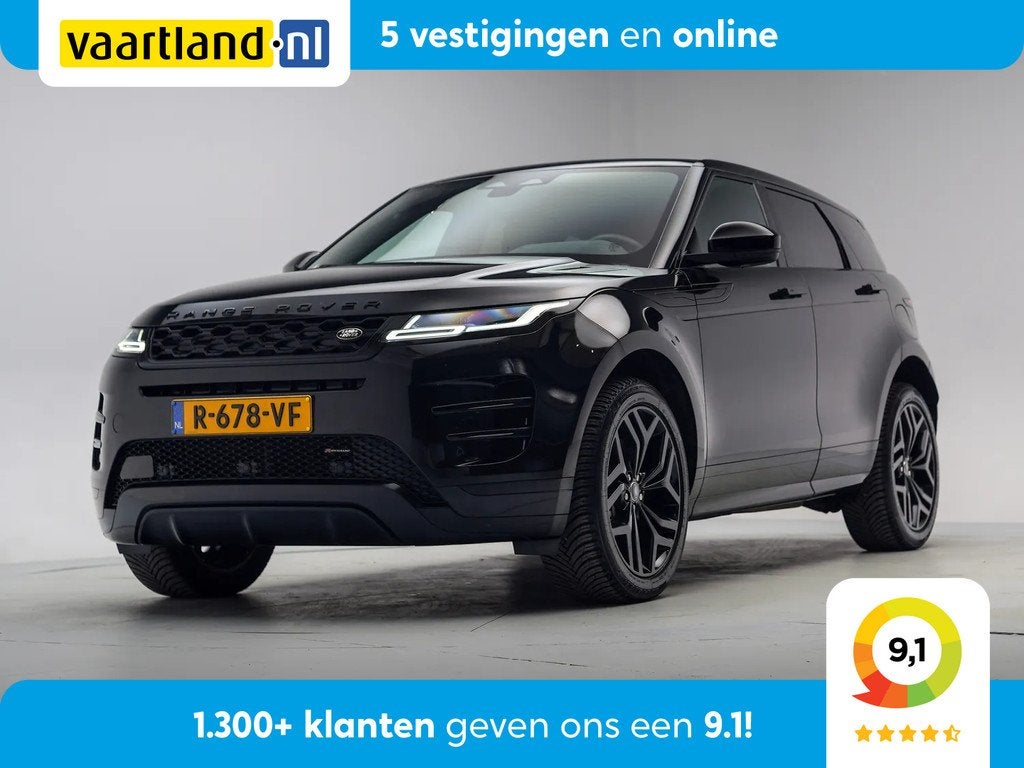 Land Rover Range Rover Evoque 1.5 P300e AWD R-Dynamic SE [ L, Automaat, 309 pk, Automatische klimaatregeling, Zwart