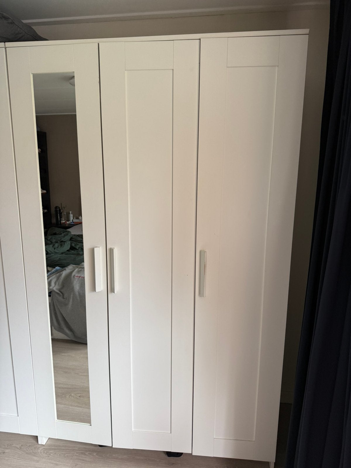 Brimnes ikea kast wit, Ophalen, Gebruikt, 100 tot 150 cm, 150 tot 200 cm
