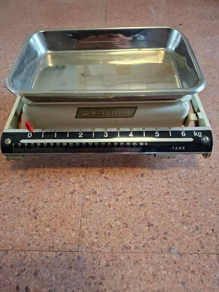 Keuken weegschaal vintage, Witgoed en Apparatuur, Weegschalen, Ophalen of Verzenden, 1 tot 500 gram, Keukenweegschaal, Minder dan 10 kg