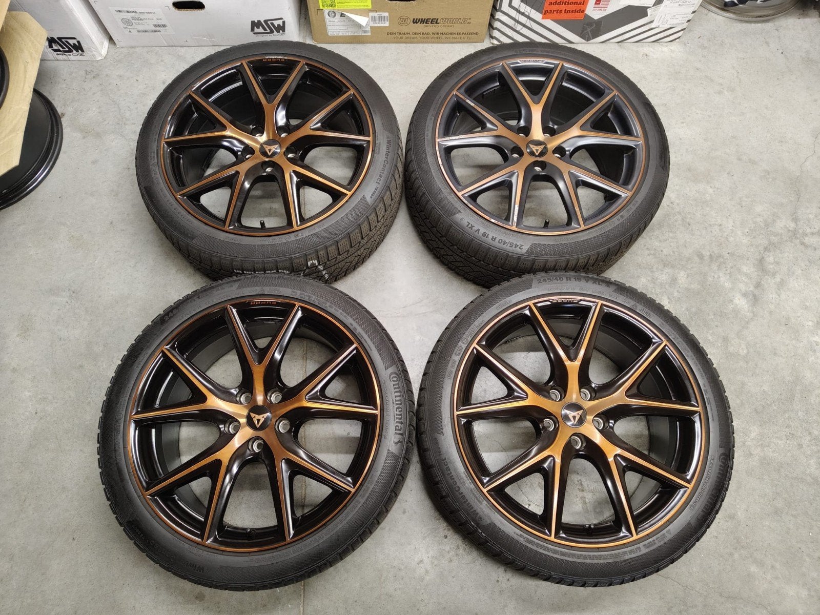Orginele 19 inch Cupra Formentor Ateca velgen Winterbanden, Auto-onderdelen, 19 inch, Banden en Velgen, Personenwagen, Gebruikt