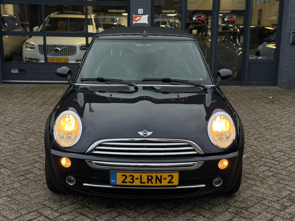 Mini Mini 1.6 Cooper Park Lane Cabrui|Leer|Stoelvw|Automaat!, Auto's, Mini, Gebruikt, 4 cilinders, 116 pk, Zwart