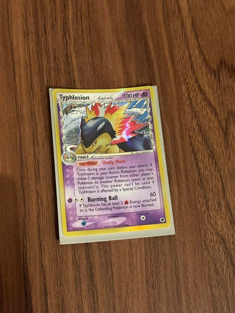 Typhlosion Delta Species Holo Rare 2006, Ophalen of Verzenden, Zo goed als nieuw