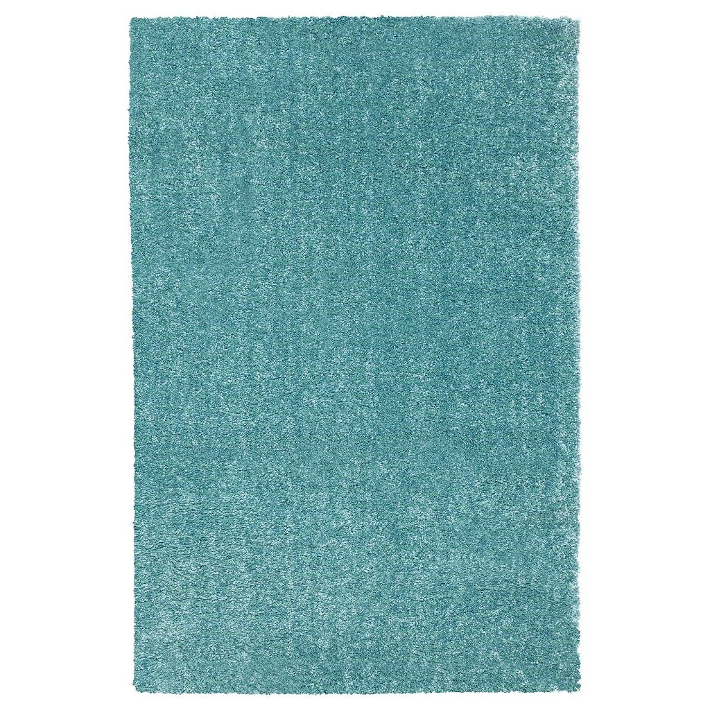 LANGSTED vloerkleed tapijt laagpolig turkoois 133x195 cm, 100 tot 150 cm, Nieuw, Ophalen of Verzenden, Blauw