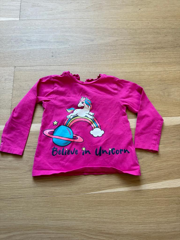 My first chicco roze shirt 80, Ophalen of Verzenden, Gebruikt, Meisje, Shirtje of Longsleeve