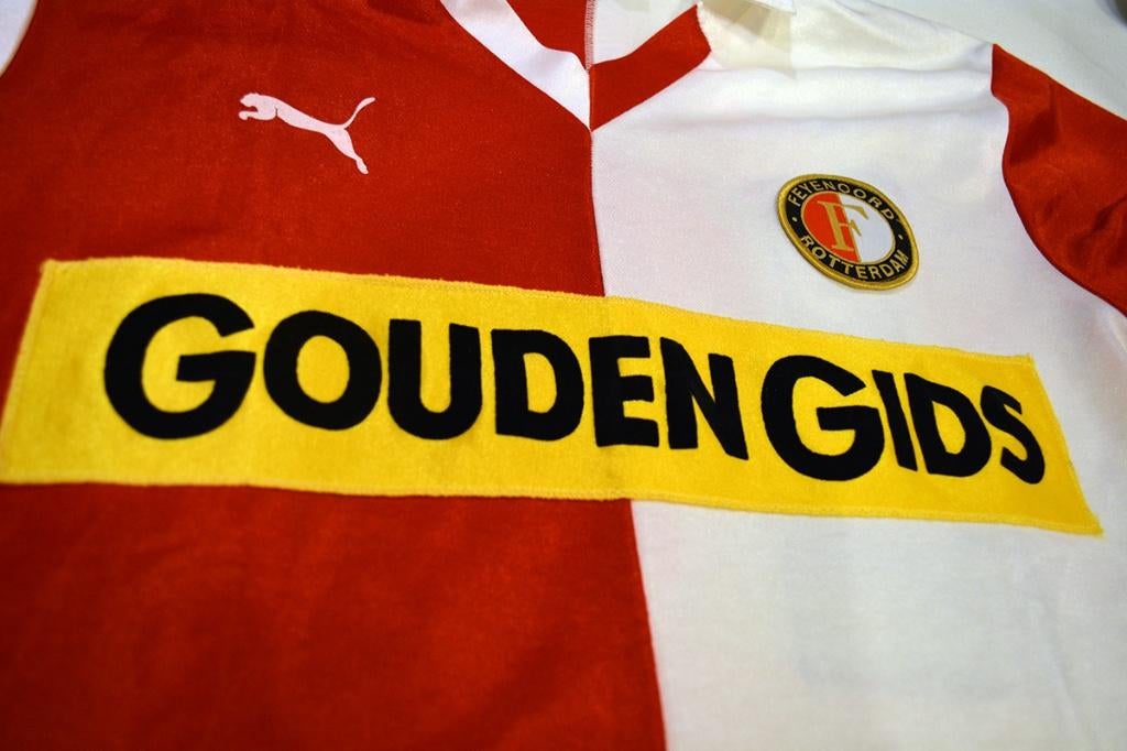 Gezocht: Feyenoord - Gouden Gids - XL, Verzamelen, Sportartikelen en Voetbal, Ophalen, Gebruikt, Feyenoord, Shirt